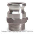 Aluminium man met flens type camlock koppeling